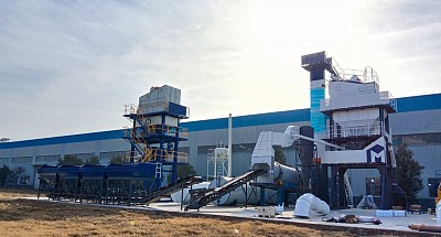 stationary asphalt machine plant